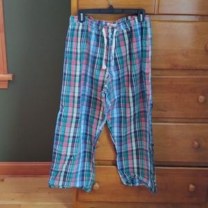 Gap 100% cotton plaid PJ pants